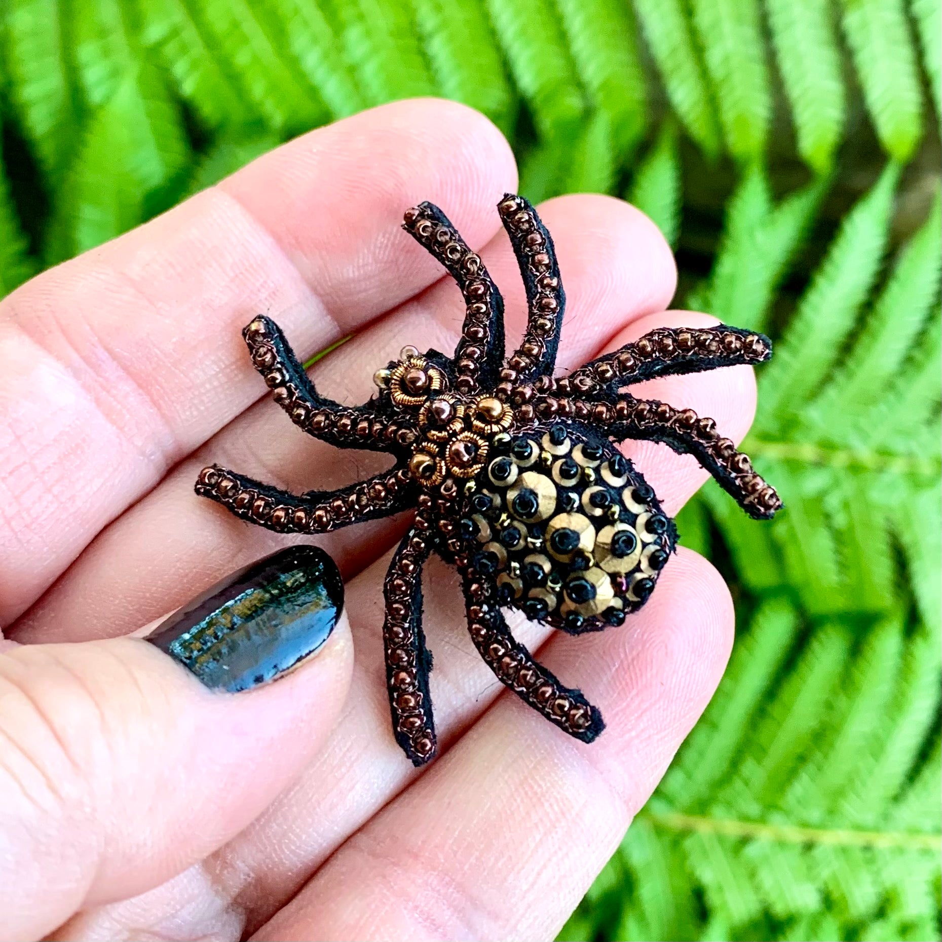 Unique Vintage Style Large Spider Brooch 